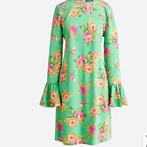 Winter garden dress in lavish rose